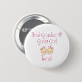 Proud Grandma of Girl Twins Ronde Button 5,7 Cm (Voorkant /achterkant)