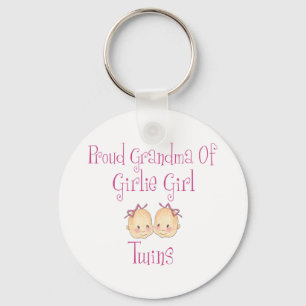 Proud Grandma of Girl Twins Sleutelhanger