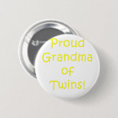 Proud Grandma of Twins Ronde Button 5,7 Cm (Voorkant /achterkant)