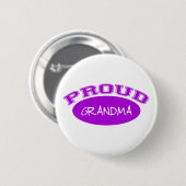 Proud Grandma (Paars) Ronde Button 5,7 Cm (Voorkant /achterkant)