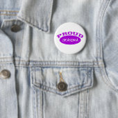 Proud Grandma (Paars) Ronde Button 5,7 Cm (In situ)