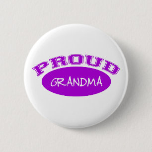 Proud Grandma (Paars) Ronde Button 5,7 Cm