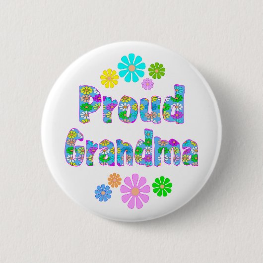 Proud Grandma Ronde Button 5,7 Cm (Voorkant)