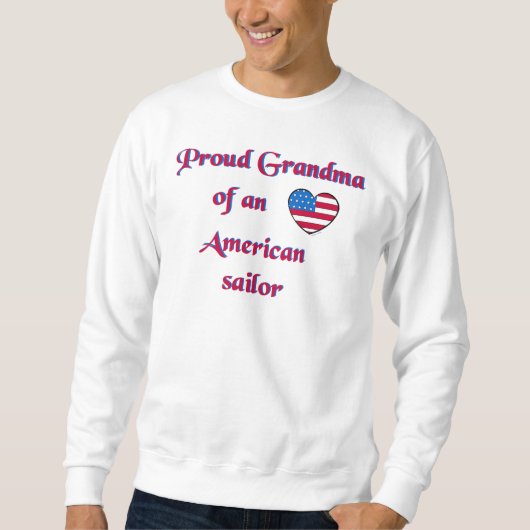 Proud-Grandma-Sailor-Navy-A Trui (Voorkant)