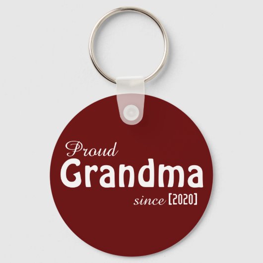  Proud Grandma sinds sleutelhanger! Sleutelhanger (Voorkant)