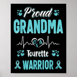 Proud Grandma Tourette Syndrome Warrior Awareness Poster