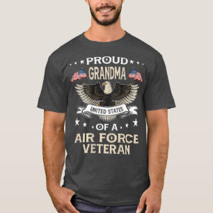 Proud Grandma United States Flag Air Force T-shirt