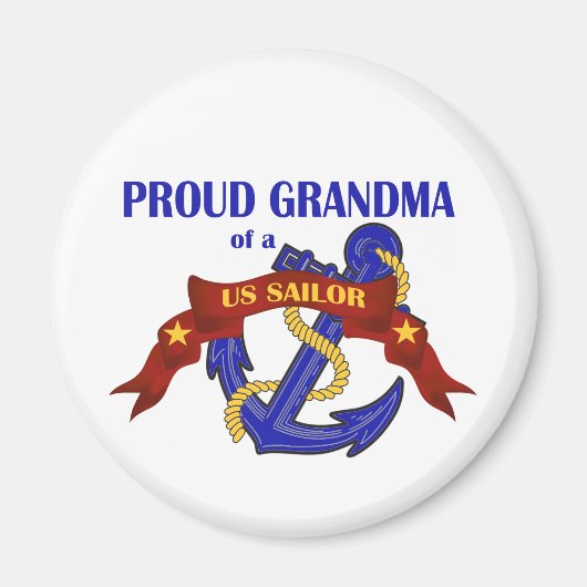 Proud Grandma van een Amerikaanse Sailor Magneet (Voorkant)