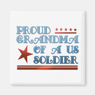 Proud Grandma van een Amerikaanse soldaat Magneet
