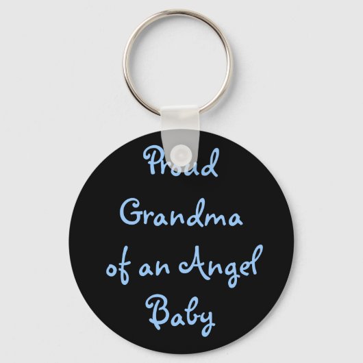 Proud Grandmaof an Angel Baby Sleutelhanger (Voorkant)
