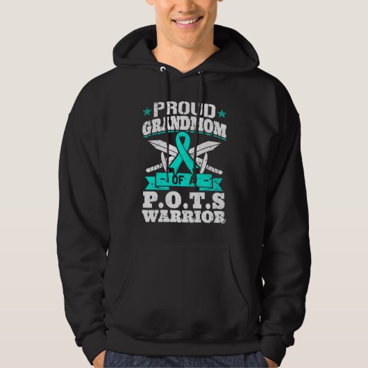 Proud Grandmom Of A POTS Warrior Orthostatic Aware Hoodie (Voorkant)