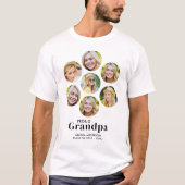 Proud GRANDMPA Custom 7 Fotocollage Afstuderen T-shirt (Voorkant)