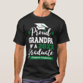 Proud Grandpa 2023 afstuderen de naam van het groe T-shirt (Voorkant)