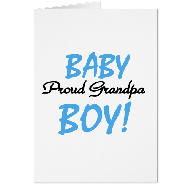 Proud Grandpa Baby Boy Tshirts and Gifts (Voorkant)