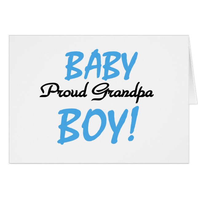 Proud Grandpa Baby Boy Tshirts and Gifts (Voorkant Horizontaal)