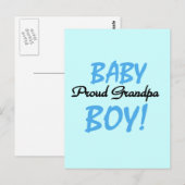 Proud Grandpa Baby Boy Tshirts and Gifts Briefkaart (Voorkant / Achterkant)