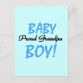 Proud Grandpa Baby Boy Tshirts and Gifts Briefkaart (Voorkant)