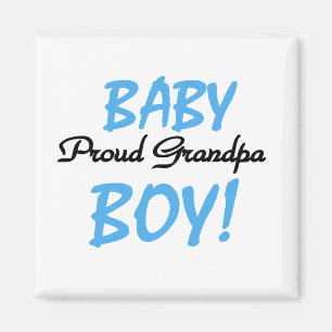 Proud Grandpa Baby Boy Tshirts and Gifts Magneet