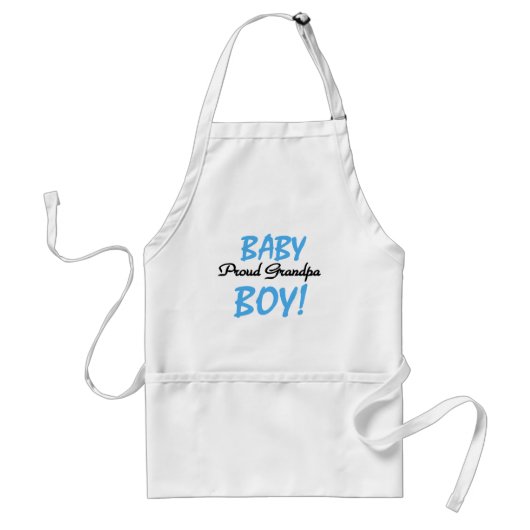 Proud Grandpa Baby Boy Tshirts and Gifts Standaard Schort (Voorkant)