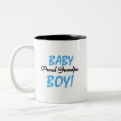 Proud Grandpa Baby Boy Tshirts and Gifts Tweekleurige Koffiemok (Links)