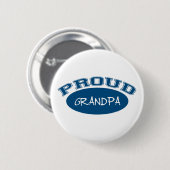 Proud Grandpa (blauw) Ronde Button 5,7 Cm (Voorkant /achterkant)