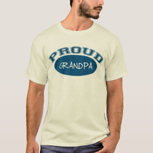 Proud Grandpa (blauw) T-shirt