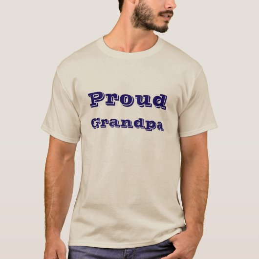 Proud Grandpa T-shirt (Voorkant)