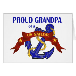 Proud Grandpa van een Amerikaanse Sailor