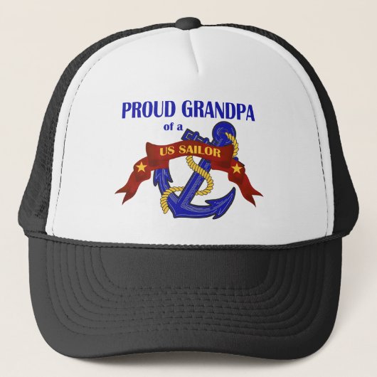 Proud Grandpa van een Amerikaanse Sailor Trucker Pet (Voorkant)