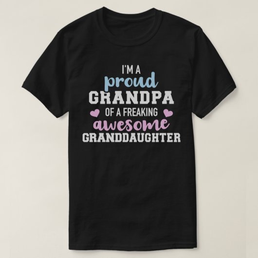 Proud grandpa van een geweldige kleindochter Pullo T-shirt (Design voorkant)