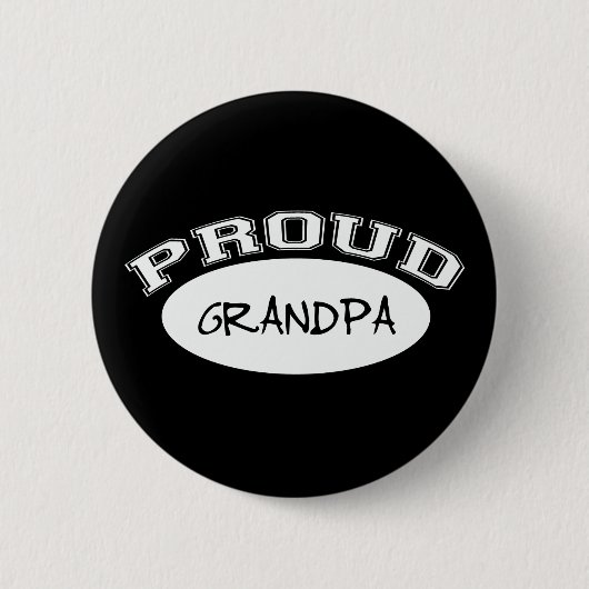 Proud Grandpa (wit) Ronde Button 5,7 Cm (Voorkant)