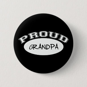 Proud Grandpa (wit) Ronde Button 5,7 Cm