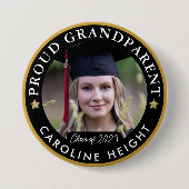 Proud Grandparent Photo 2023 Afstuderen Button (Voorkant)