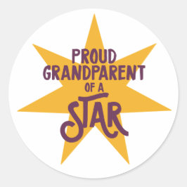Proud Grandparent Ronde Sticker