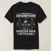 Proud Grandson Of A Korean War Veteran Military Ve T-shirt (Design voorkant)