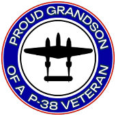 Proud Grandson of a P-38 Veteran T-shirt