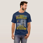 Proud Grandson Of A Vietnam Veteran   Vietnam T-shirt (Voorkant volledig)