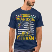 Proud Grandson Of A Vietnam Veteran   Vietnam T-shirt (Voorkant)