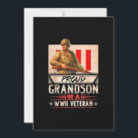Proud Grandson of a Wwii Veteran Kaart<br><div class="desc">Proud Grandson of a Wwii Veteran</div>