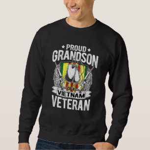 Proud Grandson of Vietnam Veteran Dog Label Trui