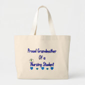 Proud Granmoeder verpleegster Grote Tote Bag (Voorkant)