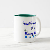 Proud Granmoeder verpleegster Tweekleurige Koffiemok (Voorkant rechts)