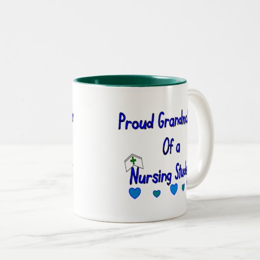 Proud Granmoeder verpleegster Tweekleurige Koffiemok (Voorkant rechts)