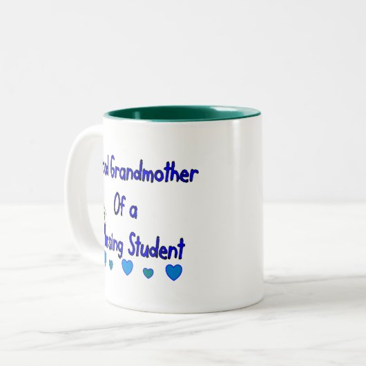 Proud Granmoeder verpleegster Tweekleurige Koffiemok (Voorkant links)