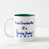 Proud Granmoeder verpleegster Tweekleurige Koffiemok (Links)