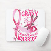 Proud Granny of a Breast Cancer Warrior Awareness Muismat (Met muis)