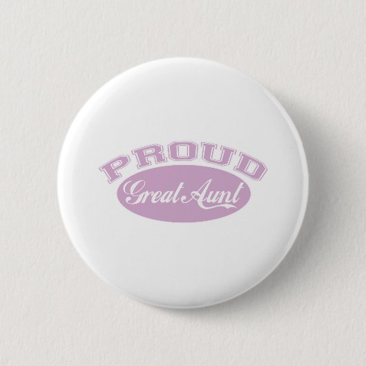 Proud Great Aunt Ronde Button 5,7 Cm (Voorkant)