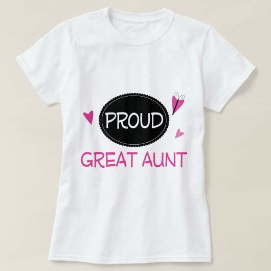 Proud Great Aunt T-shirt (Design voorkant)