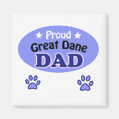 Proud Great Dane dad Magneet (Voorkant)
