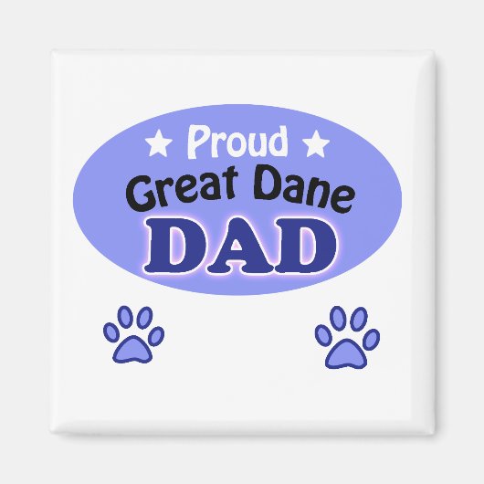 Proud Great Dane dad Magneet (Voorkant)